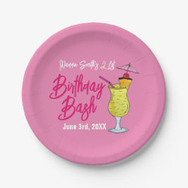 Assiettes En Carton Piña Colada Puerto Rican Pineapple Cocktail Party