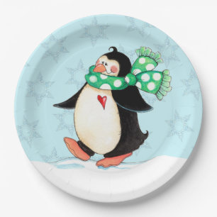 Assiettes En Carton Pingouin