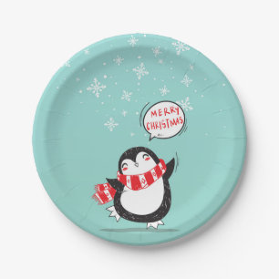 Assiettes En Carton Pingouin