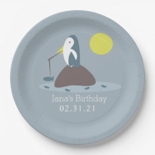 Assiettes En Carton Pingouin Cutest Pêche Ocean Anniversaire