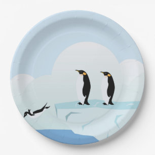 Assiettes En Carton Pingouins