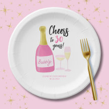 Pink Cheers à 30 ans bubbly 30e anniversaire fête