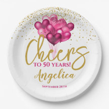 Pink Cheers À 50 Ans 50ème Anniversaire