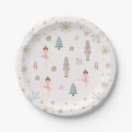 Assiettes En Carton Pink Nutcracker Ballet Birthday Paper Plates