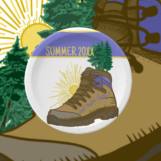 Assiettes En Carton Pique-nique de camping personnalisé