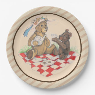Assiettes En Carton Pique-nique Teddy Bear