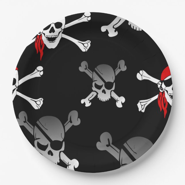 Assiettes En Carton Pirate Adventure (Devant)