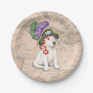 Assiettes En Carton Pirate de bull-terrier