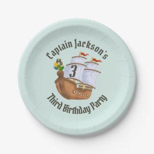 Assiettes En Carton Pirate Ship Fête d'anniversaire pour enfants