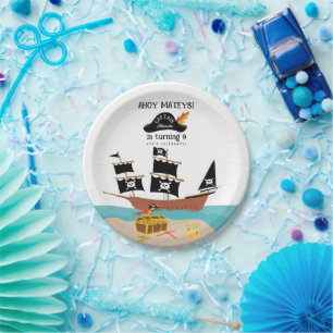 Assiettes En Carton Pirate Thème Anniversaire Fête