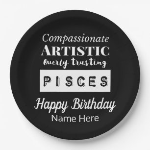 Assiettes En Carton Pisces Zodiac Fun Caractéristiques Anniversaire