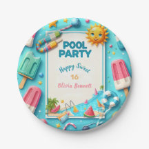 Piscine Fête Anniversaire Sweet sixteen Été Nage