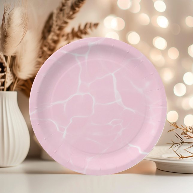 Assiettes En Carton Piscine rose (Créateur téléchargé)