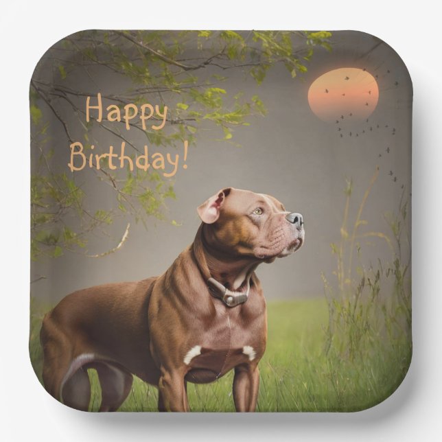Assiettes En Carton Pitbull Brown numérisé (Recto)