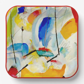 Assiettes En Carton PixDezines Kandinsky 1913 Sea Battle Improv 31