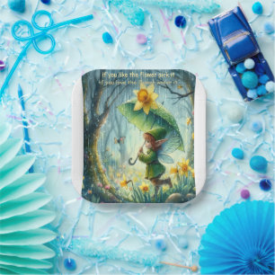 Assiettes En Carton Pixie sous la pluie