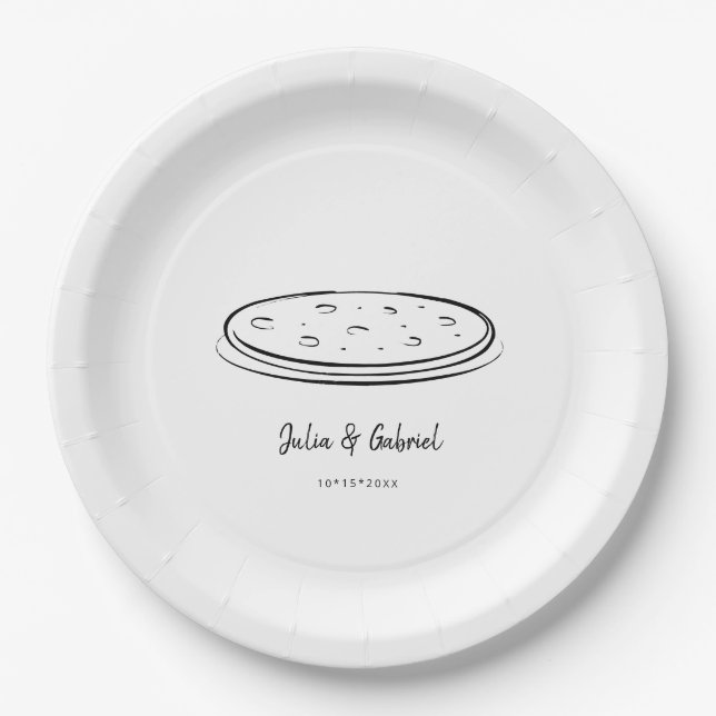 Assiettes En Carton Pizza (Devant)