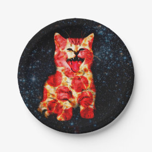 Assiettes En Carton Pizza Cat