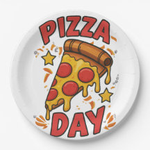Pizza Day - Fun Pepperoni Pizza Slice Design