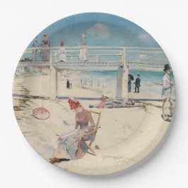 Assiettes En Carton Plage (Vacances à Mentone) (Art australien)