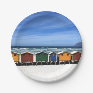Assiettes En Carton Plages colorées en bord de mer