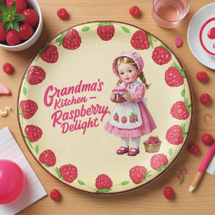 Assiettes En Carton Plaisir de framboise de la cuisine vintage grand-m