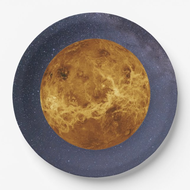 Assiettes En Carton Planet Venus (Devant)