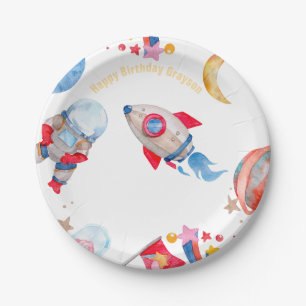 Assiettes En Carton Planètes de l'espace extérieur