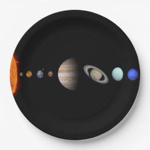 Assiettes En Carton PLANÈTES des plaques à papier faites sur commande