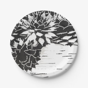 Assiettes En Carton Plantes de cactus succulents modernes