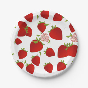 Assiettes En Carton Plaque à papier de fraise