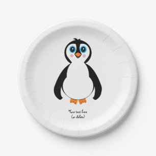Assiettes En Carton Plaque à papier de pingouin