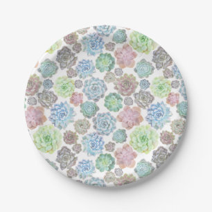 Assiettes En Carton Plaque à papier de Succulents