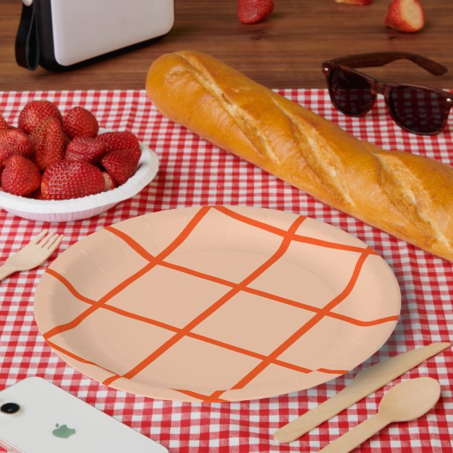 Assiettes En Carton Plaque avec un design mignon (Pique-nique)