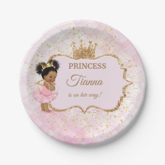 Assiettes En Carton Plaque baby shower princesse