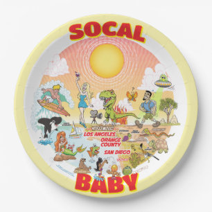 Assiettes En Carton Plaque bébé SoCal