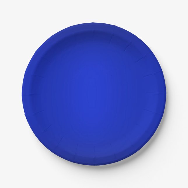Assiettes En Carton Plaque bleue (Devant)