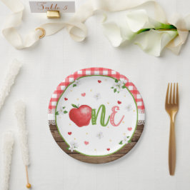 Assiettes En Carton Plaque d'anniversaire Apple