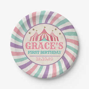 Assiettes En Carton Plaque d'anniversaire du Carnaval