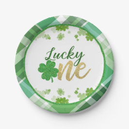 Assiettes En Carton Plaque d'anniversaire Lucky One