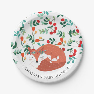 Assiettes En Carton Plaque de Baby shower de 7 po pour bois