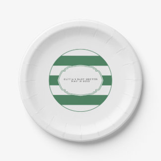 Assiettes En Carton Plaque de baby shower de golf vert