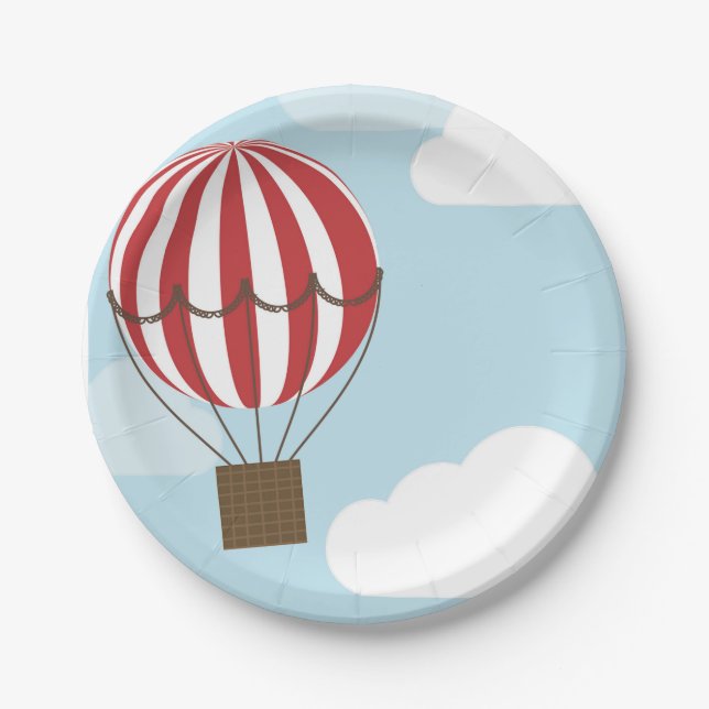 Assiettes En Carton Plaque de ballon à air chaud (Devant)