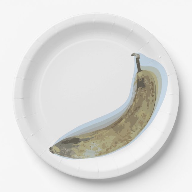 Assiettes En Carton Plaque de banane surmue (Devant)
