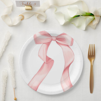 Assiettes En Carton Plaque de caisse rose 9"