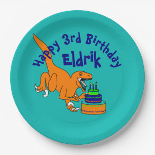 Assiettes En Carton Plaque de cake de Raptor