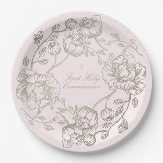 Assiettes En Carton Plaque de communion
