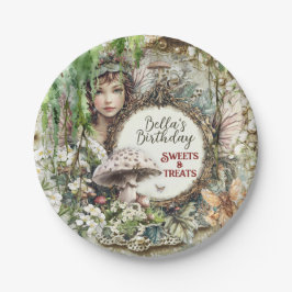 Assiettes En Carton Plaque de fête d'anniversaire Fairyland