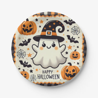 Assiettes En Carton Plaque de fête d'Halloween