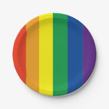 Plaque de la partie en papier arc-en-ciel